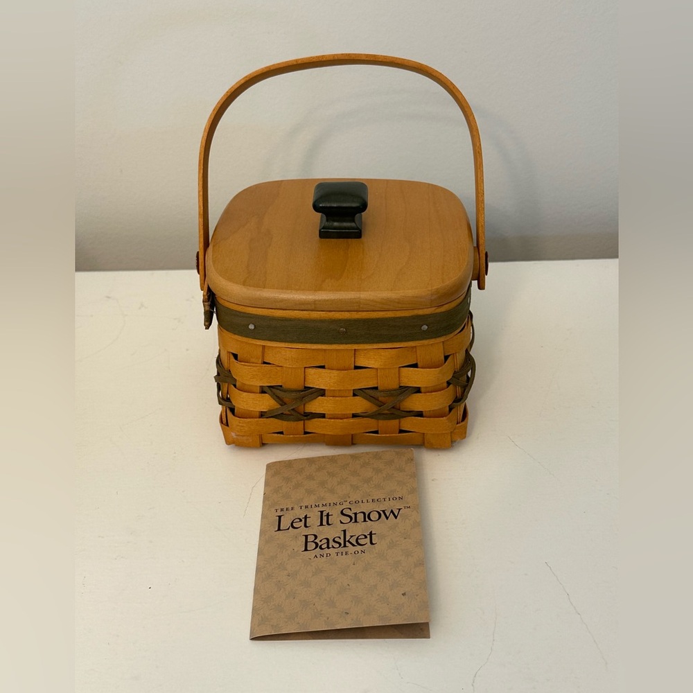 Longaberger 2000 Let It Snow Basket Set